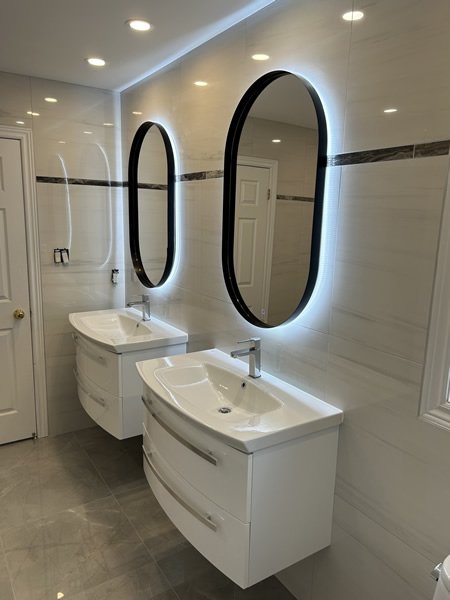 Modern bathroom renovation Greater Toronto Area